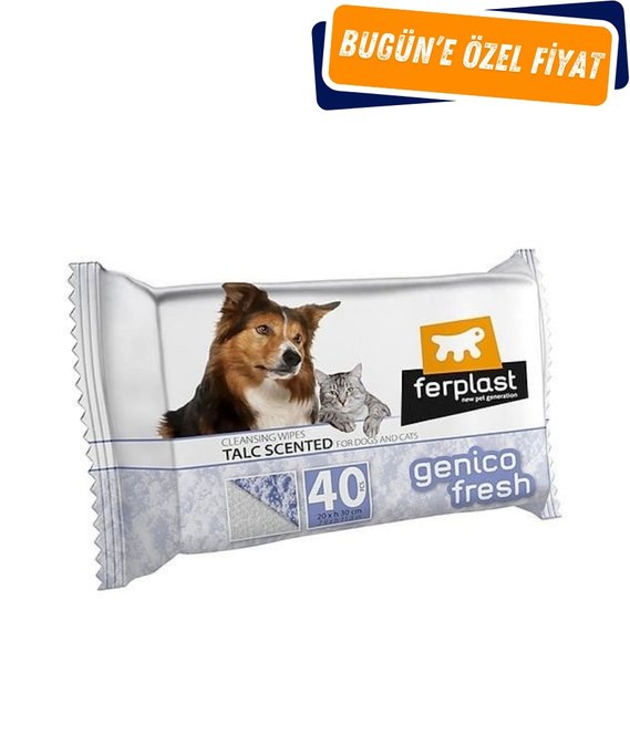 Ferplast GENICO FRESH KEDİ-KÖPEK ISLAK MENDİL / PUDRA