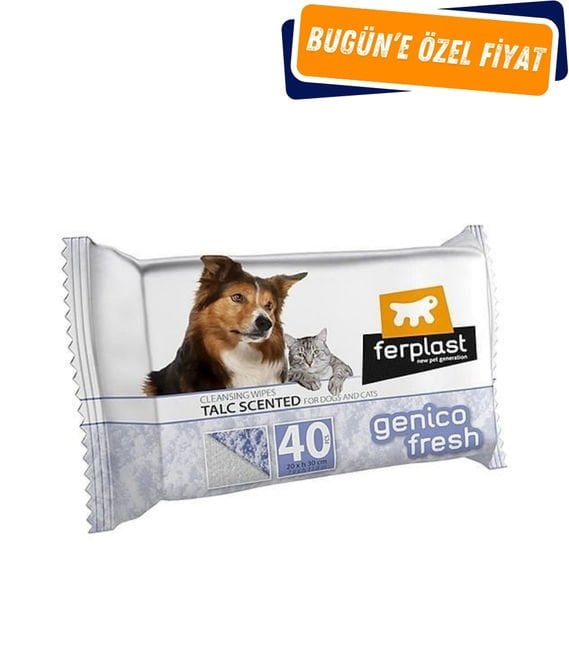 Ferplast GENICO FRESH KEDİ-KÖPEK ISLAK MENDİL / PUDRA