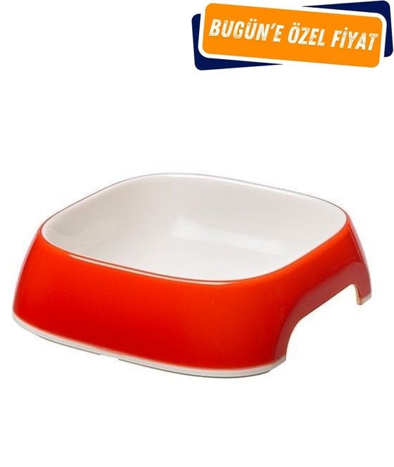 Ferplast Glam Medium Melamin Mama Kabı Kırmızı