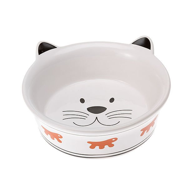 Ferplast Venere Kedi Desenli Seramik Mama Kabı