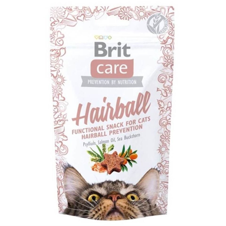 Brit Care Hairball Tüy Yumağı Önleyici Tahılsız Kedi Ödül Maması 50 Gr