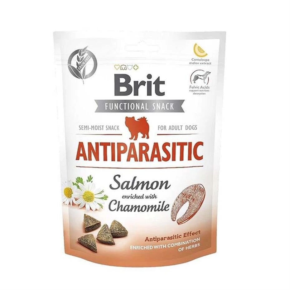 Brit Antiparasitic Somonlu ve Papatyalı Antiparaziter Köpek Ödül Maması 150 Gr