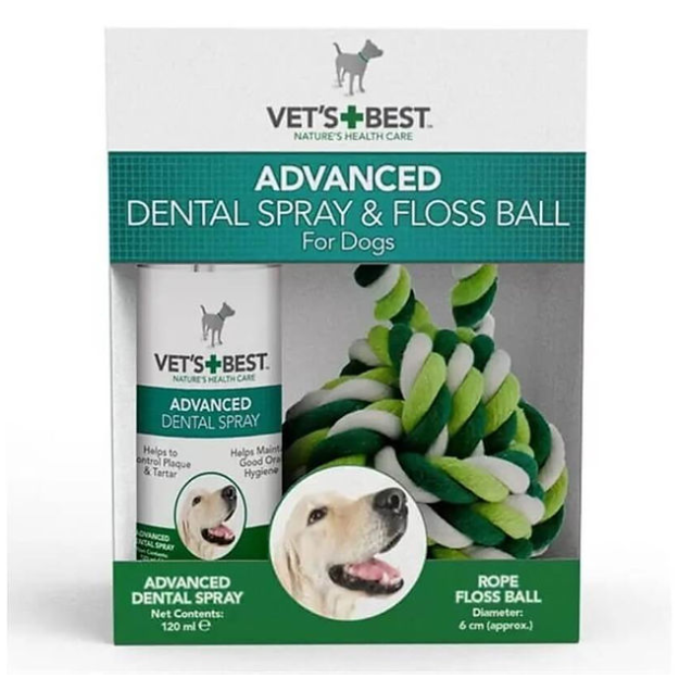 Vets Best KÖPEK AĞIZ SPREYİ+DİŞ TEMİZLEYİCİ TOP