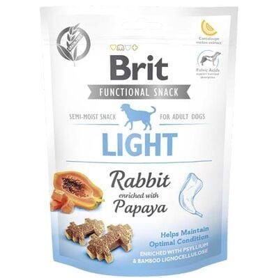 Brit Light Tavşanlı ve Papayalı Kilo Kontrolü Sağlayan Köpek Ödülü 150 Gr