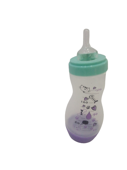 PetQuatro Eğimli Kedi Ve Köpek Biberonu 150 ML