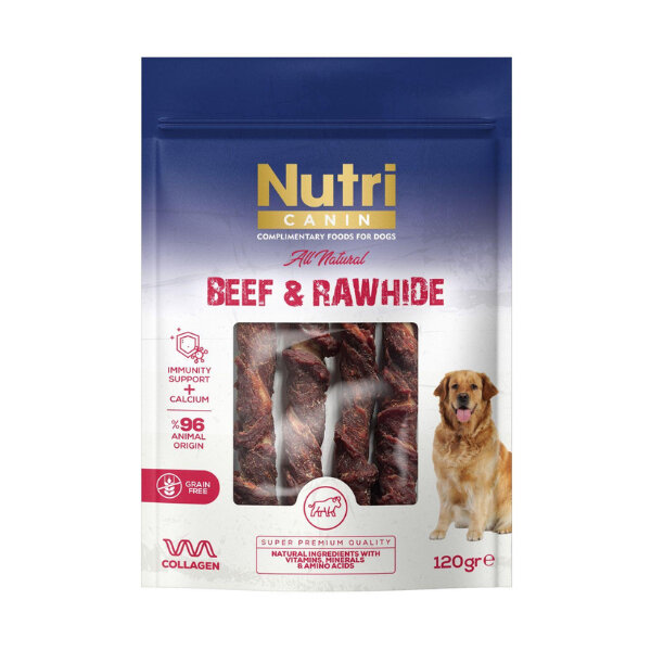 NUTRI CANIN SIĞIR ETLİ SARILI KEMİK 120 GR