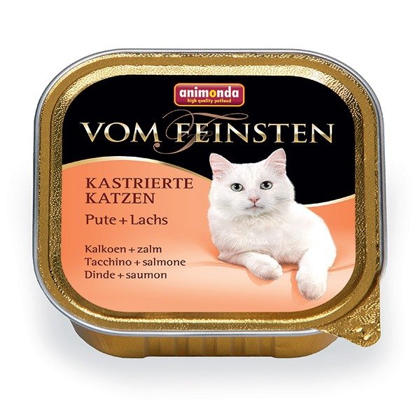 Animonda Vom Feinsten Mildes Menü Hindi Etli ve Somonlu Kısırlaştırılmış Kedi Konservesi 100 Gr