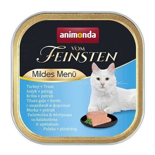 Animonda Vom Feinsten Hindi Etli ve Alabalıklı Kedi Maması 100 Gr