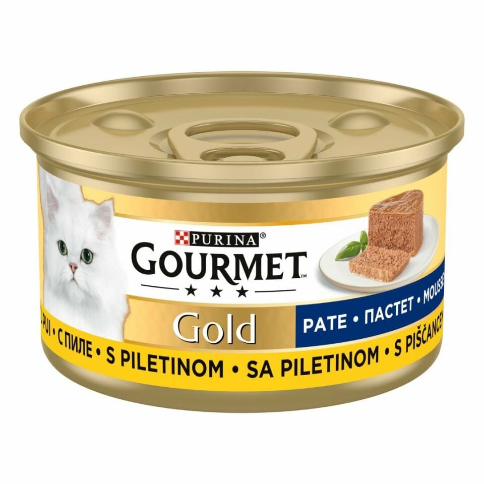 Gourmet Gold Kıyılmış Tavuklu Yetişkin Kedi Konservesi 85 Gr