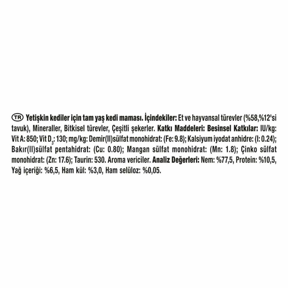 Gourmet Gold Kıyılmış Tavuklu Yetişkin Kedi Konservesi 85 Gr
