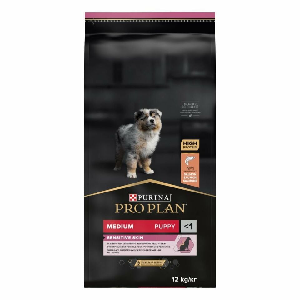 Pro Plan Puppy Medium Sensitive Skin Somonlu Orta Irk Yavru Köpek Maması 12kg