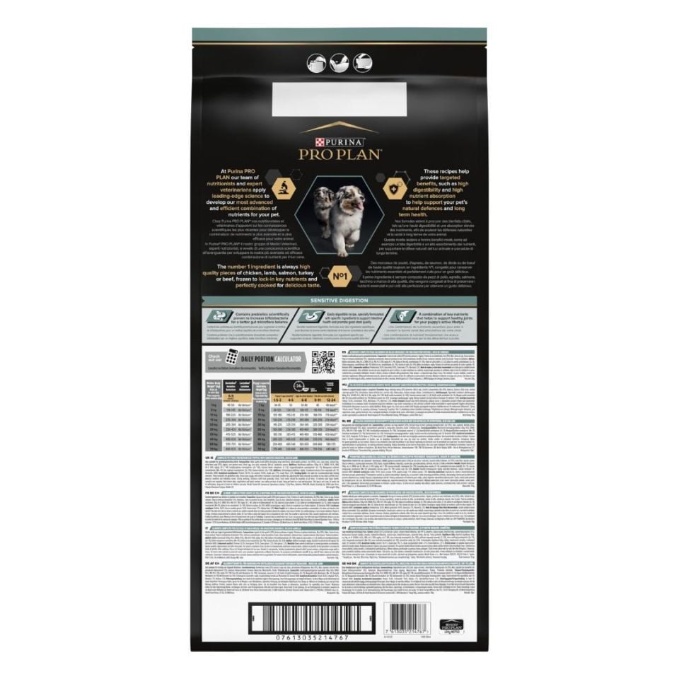 Pro Plan Puppy Medium Sensitive Digestion Kuzulu ve Pirinçli Orta Irk Yavru Köpek Maması 12 Kg