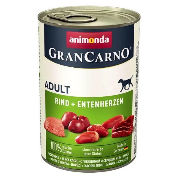 Animonda GranCarno Sığırlı ve Ördekli Yetişkin Köpek Konservesi 400g