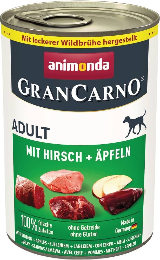 Animonda GranCarno Elmalı Geyikli Yetişkin Köpek Konservesi 400g