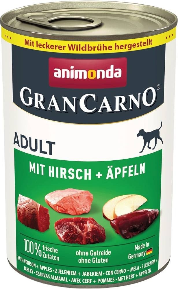 Animonda GranCarno Elmalı Geyikli Yetişkin Köpek Konservesi 400g