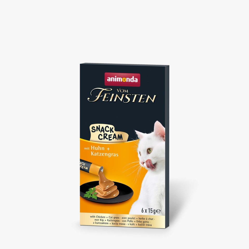 Animonda Vom Feinsten Tavuklu ve Kedi Otlu Krem Atıştırmalık 6x15g