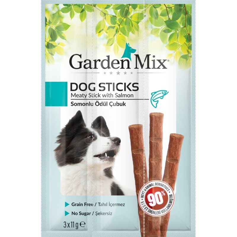 Garden Mix Somonlu Stick Köpek Ödülü 11 Gr (3'lü)