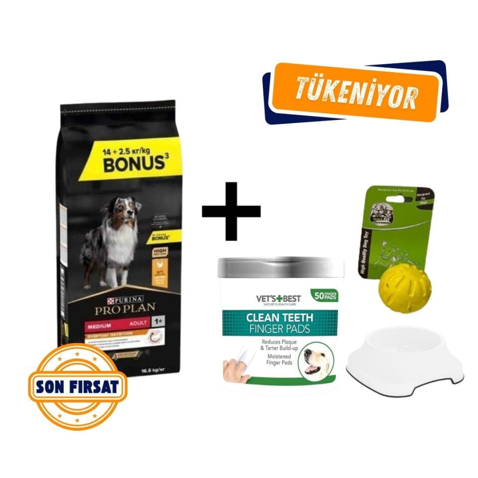Proplan Medium Adult Tavuklu Yetişkin Köpek Maması 16,5 Kg