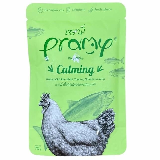 Pramy Jöle İçinde Somonlu ve Tavuklu Yetişkin Kedi Maması 70 Gr