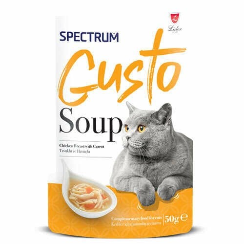 Spectrum Gusto Tavuklu ve Havuçlu Kedi Çorbası 50 Gr