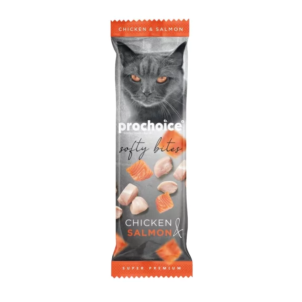 Prochoice Soft Bites Tavuk ve Somonlu Yumuşak Kedi Ödülü 10gr