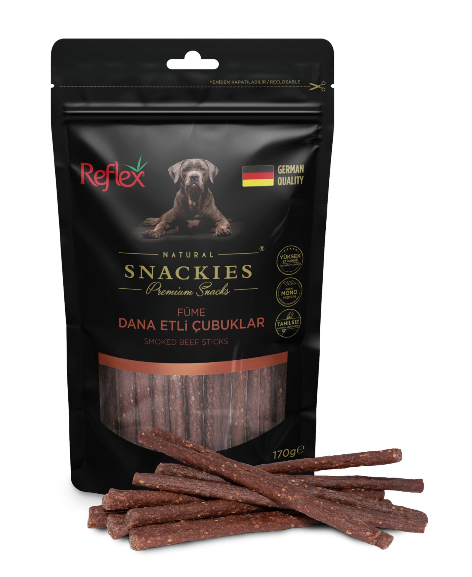 Reflex Snackies Füme Dana Etli Çubuklar 170 Gr