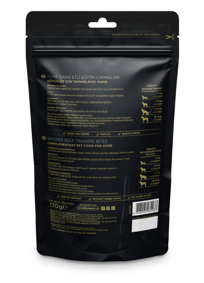 Reflex Snackies Füme Dana Etli Eğitim Lokmaları 170 Gr