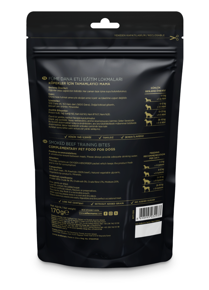 Reflex Snackies Füme Dana Etli Eğitim Lokmaları 170 Gr
