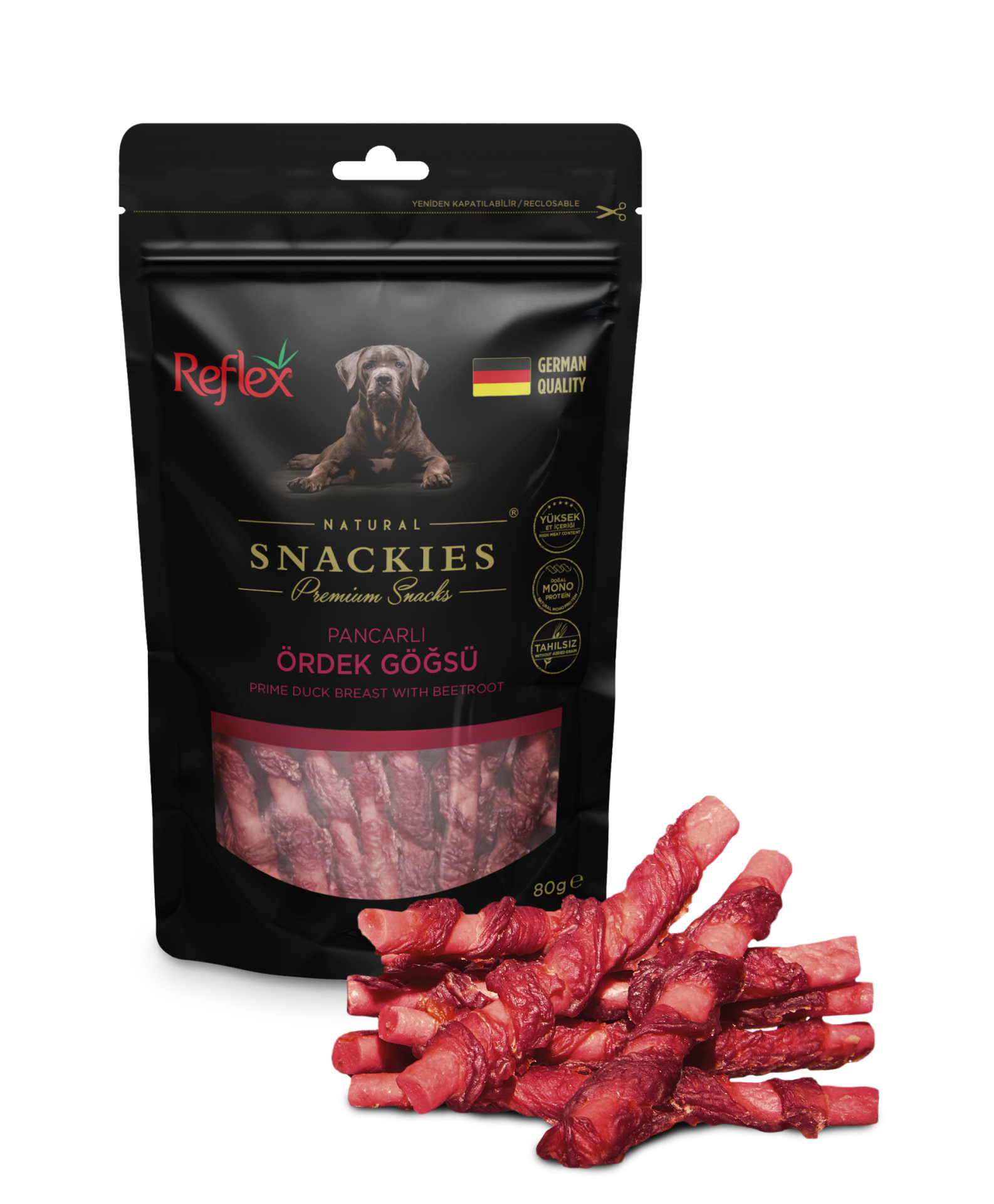 Reflex Snackies Pancarlı Ördek Göğsü 80 Gr