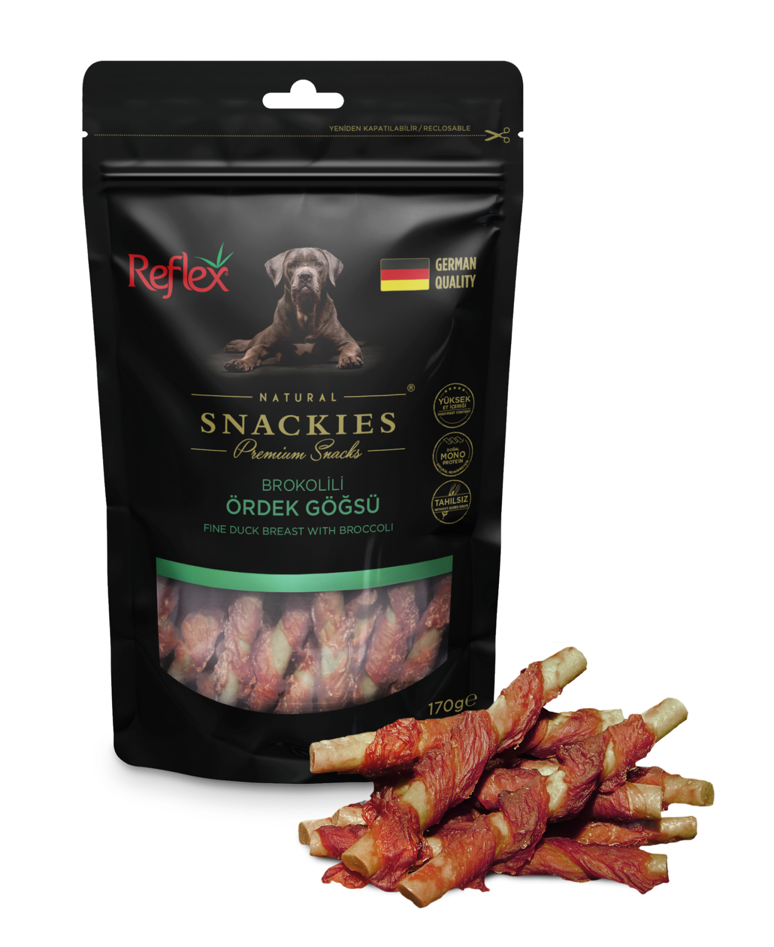 Reflex Snackies Brokoli Ördek Göğsü 170 Gr