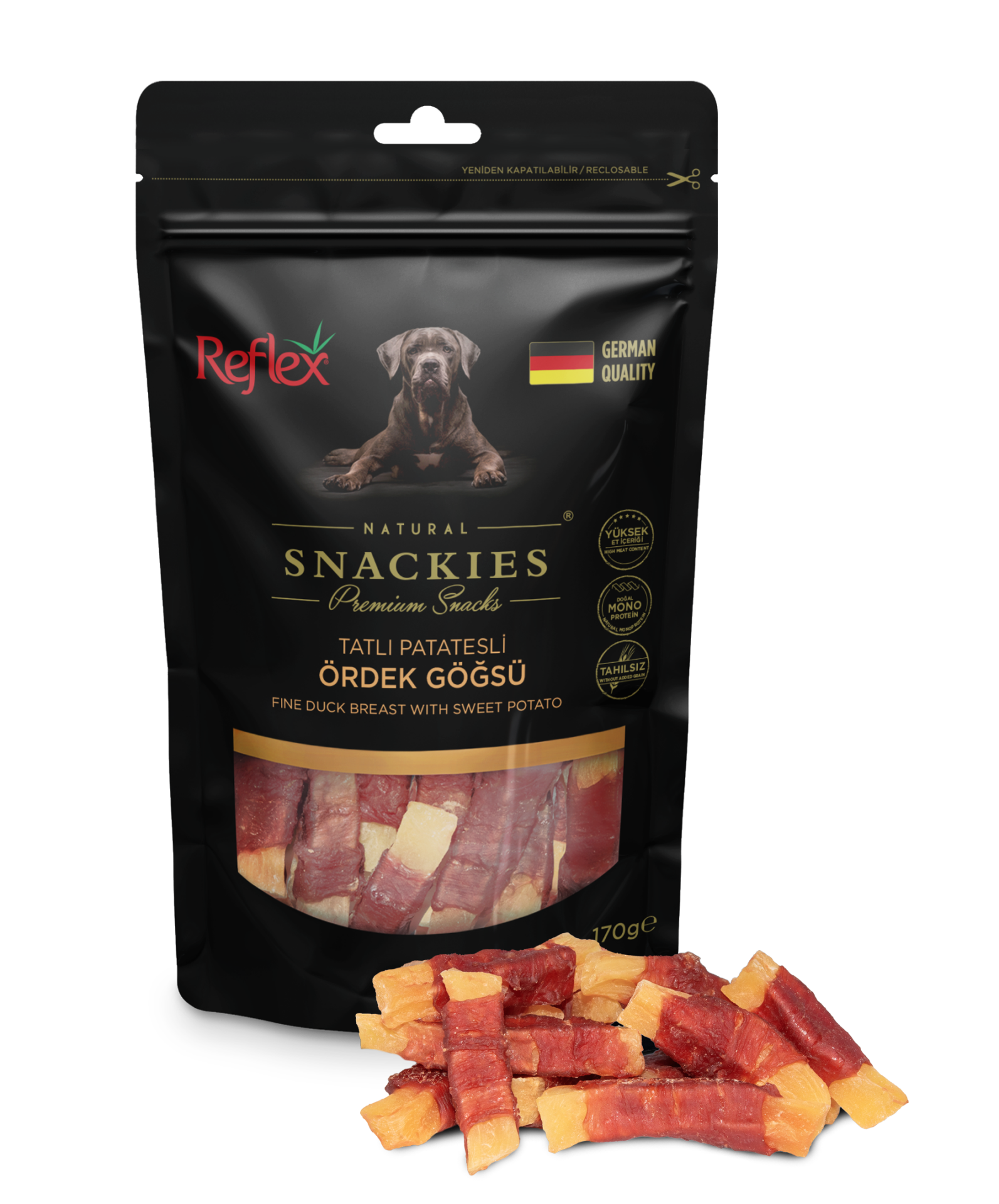 Reflex Snackies Tatlı Patates Ördek Göğsü 170 Gr