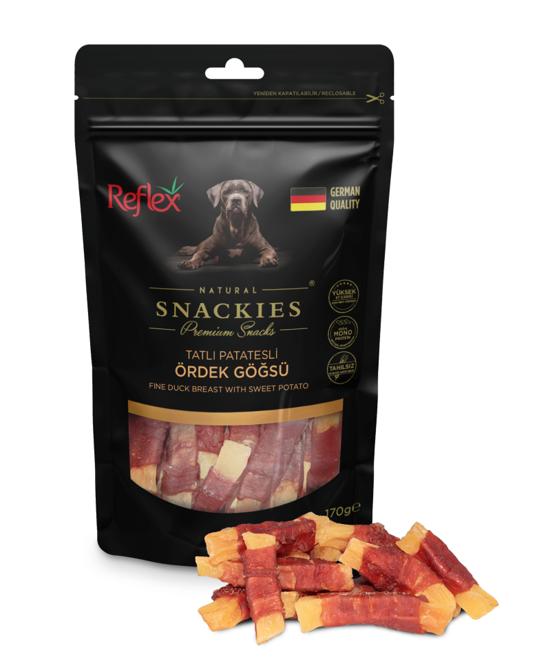Reflex Snackies Tatlı Patates Ördek Göğsü 170 Gr