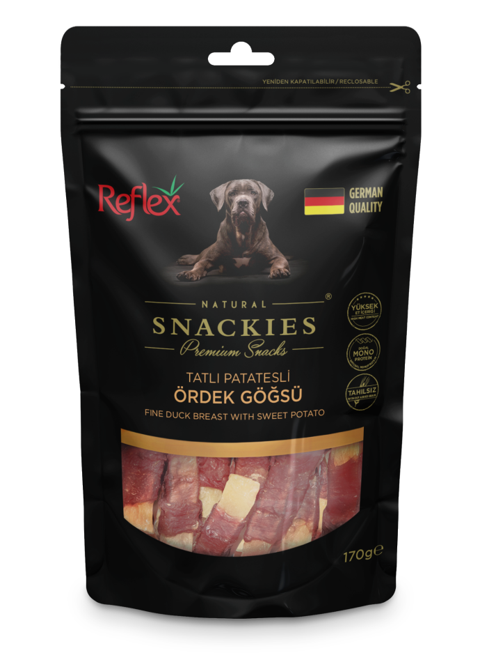 Reflex Snackies Tatlı Patates Ördek Göğsü 170 Gr
