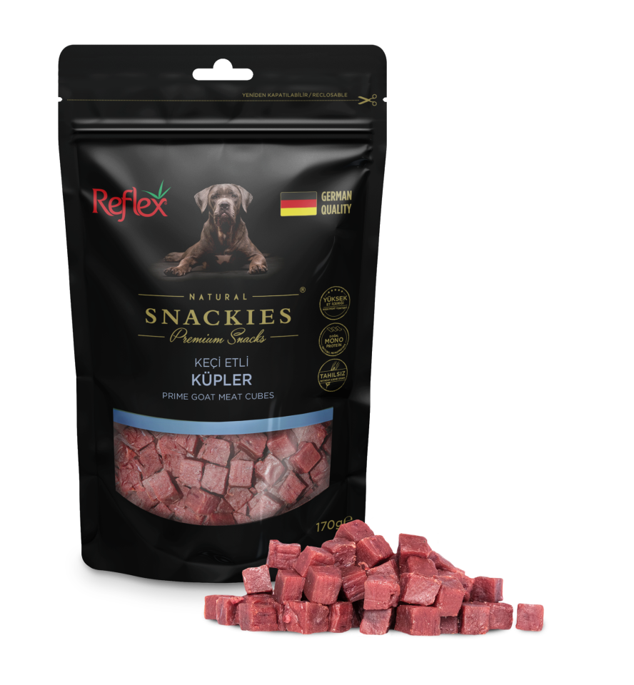 Reflex Snackies Keçi Etli Küpler 170 Gr