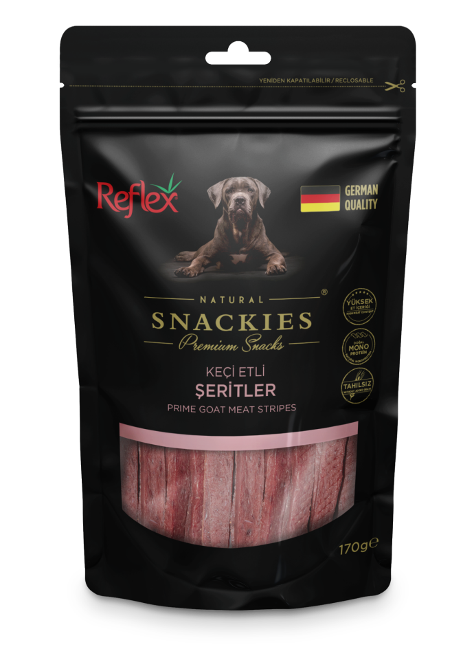 Reflex Snackies Keçi Etli Şeritler 170 Gr