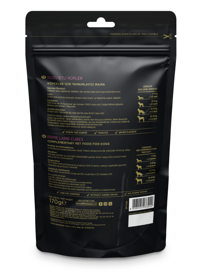 Reflex Snacikeis Kuzu Etli Küpler 170 Gr