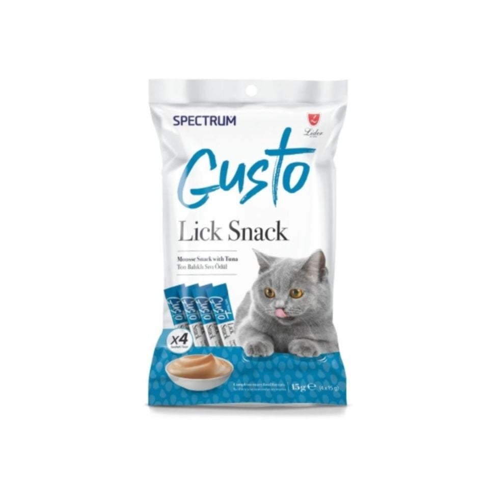 Spectrum Gusto Ton Balıklı Krema Kedi Ödül Maması 4X15 Gr