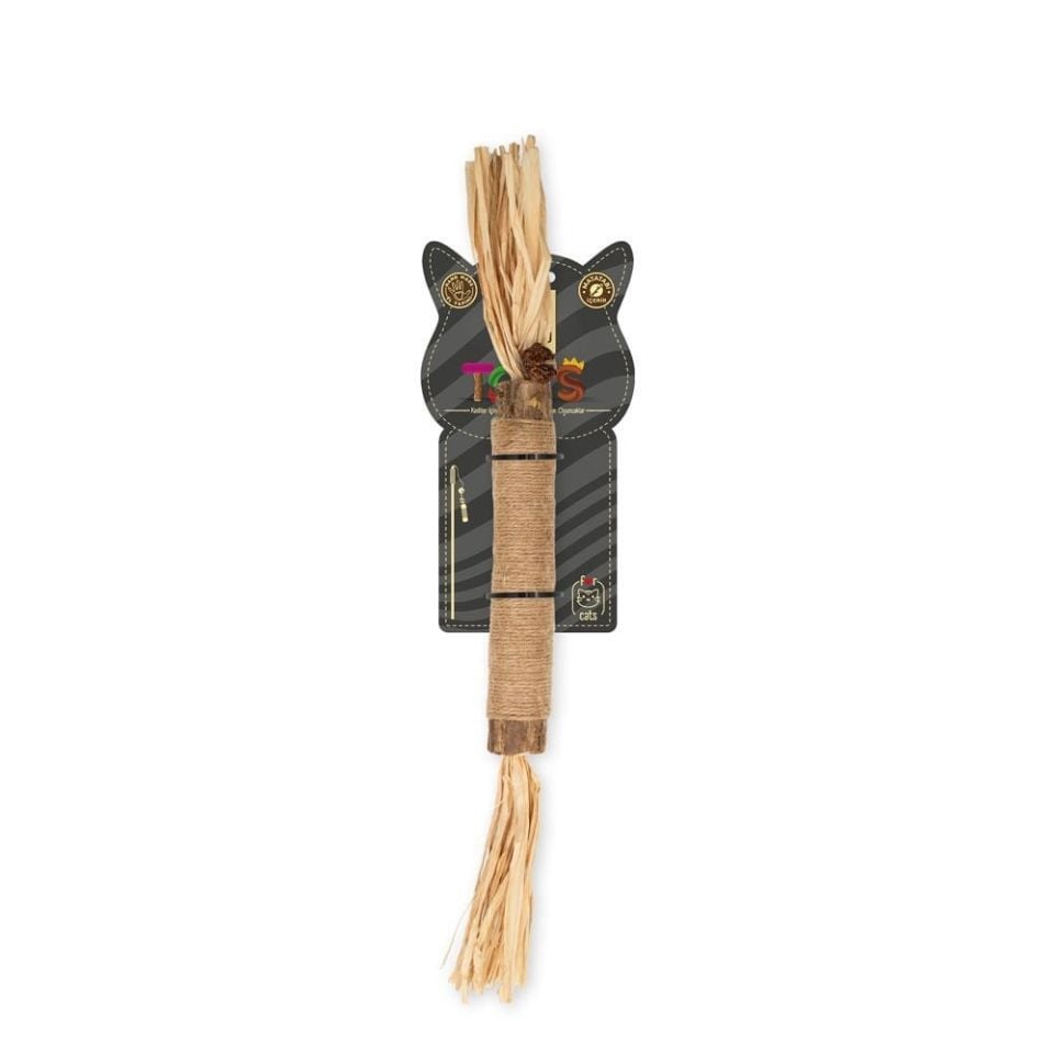 Cattie Matatabi İçerikli Kedi Oyuncağı Püsküllü Tırmalama 35Cm