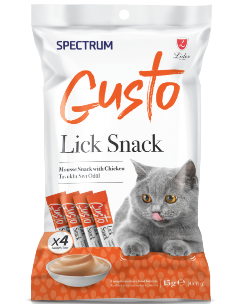 Spectrum Gusto Tavuklu Krema Kedi Ödül Maması 4X15 Gr
