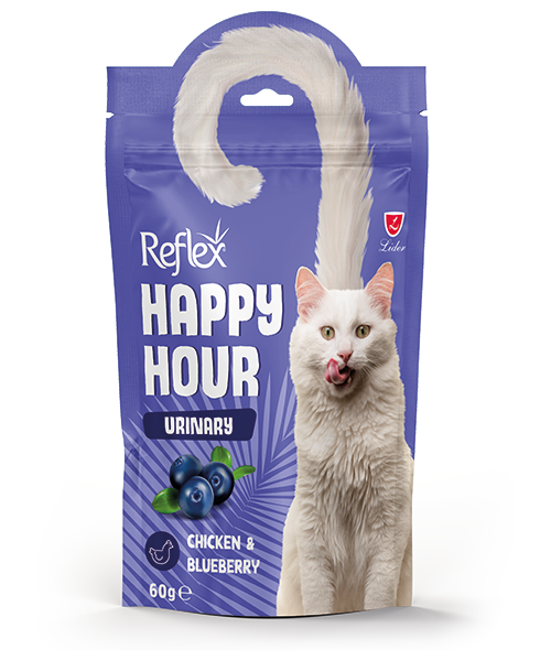 Reflex Happy Hour Urinary Tavuklu ve Yaban Mersinli Kedi Ödül Maması 60 Gr