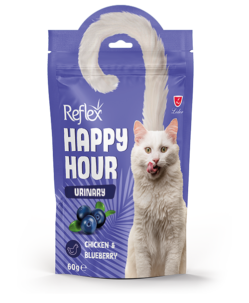 Reflex Happy Hour Urinary Tavuklu ve Yaban Mersinli Kedi Ödül Maması 60 Gr