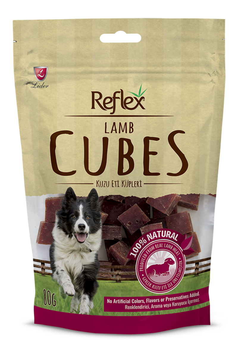 Reflex Kuzu Etli Küp Köpek Ödülü 80 Gr