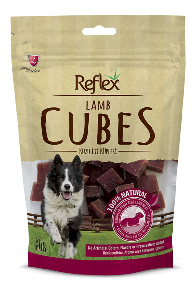 Reflex Kuzu Etli Küp Köpek Ödülü 80 Gr