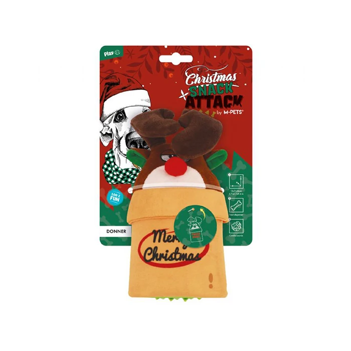 M-Pets Christmas Donner Snack Saldırısı Köpek Oyuncağı
