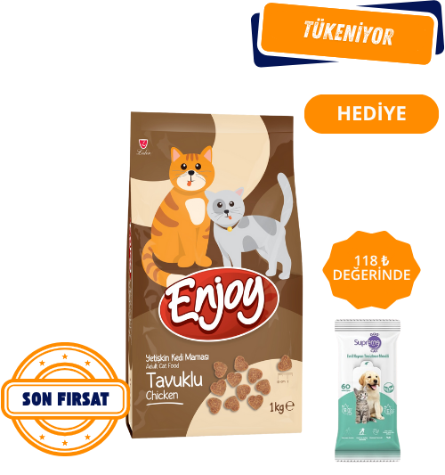 Enjoy Tavuklu Yetişkin Kedi Maması 1 Kg