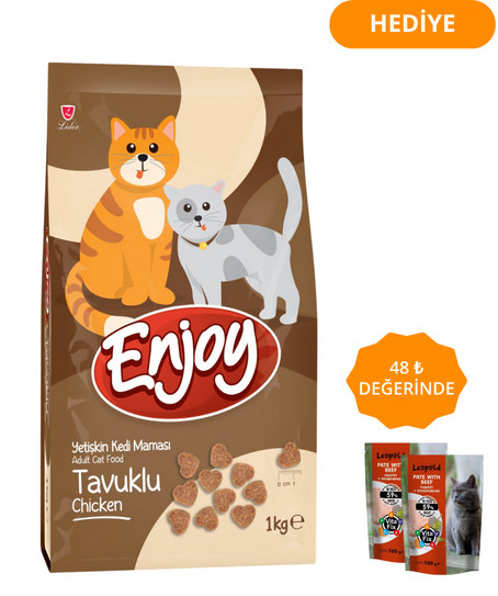 Enjoy Tavuklu Yetişkin Kedi Maması 1 Kg