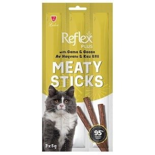 Reflex Plus Av Hayvanı Ve Kaz Etli Çubuk Yetişkin Kedi 3X5 G