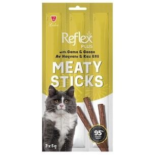Reflex Plus Av Hayvanı Ve Kaz Etli Çubuk Yetişkin Kedi 3X5 G