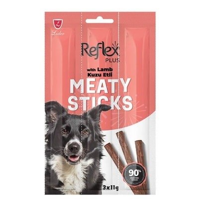 Reflex Plus Kuzu Etli Çubuk Yetişkin Köpek 3X11 G