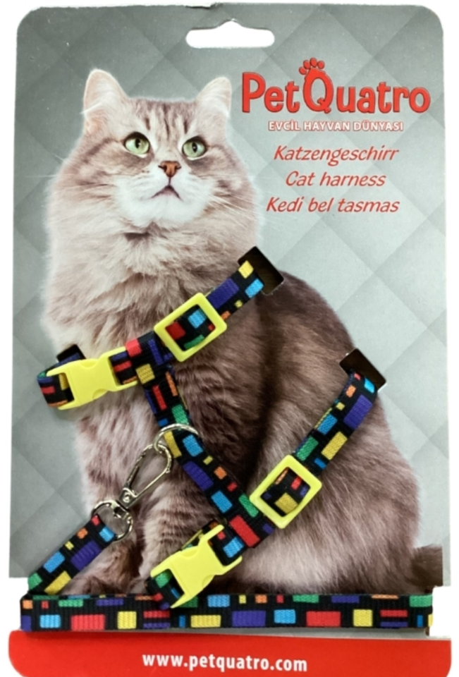 PetQuatro Kedi Göğüs Tasması